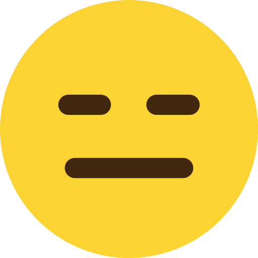 Expressionless Face Emoji Icon