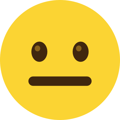 Neutral Face Emoji Icon