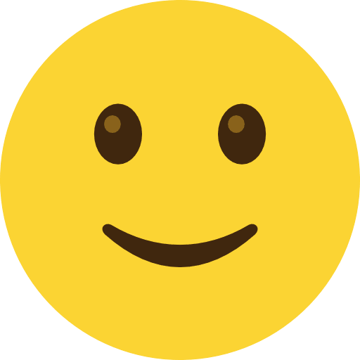 Slightly Smiling Face Emoji Icon