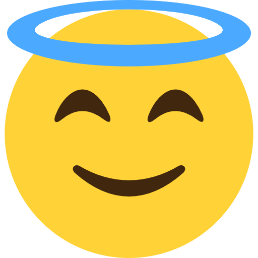 Smiling Face With Halo Emoji Icon