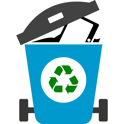 Recycle Trash Bin E-Waste Icon