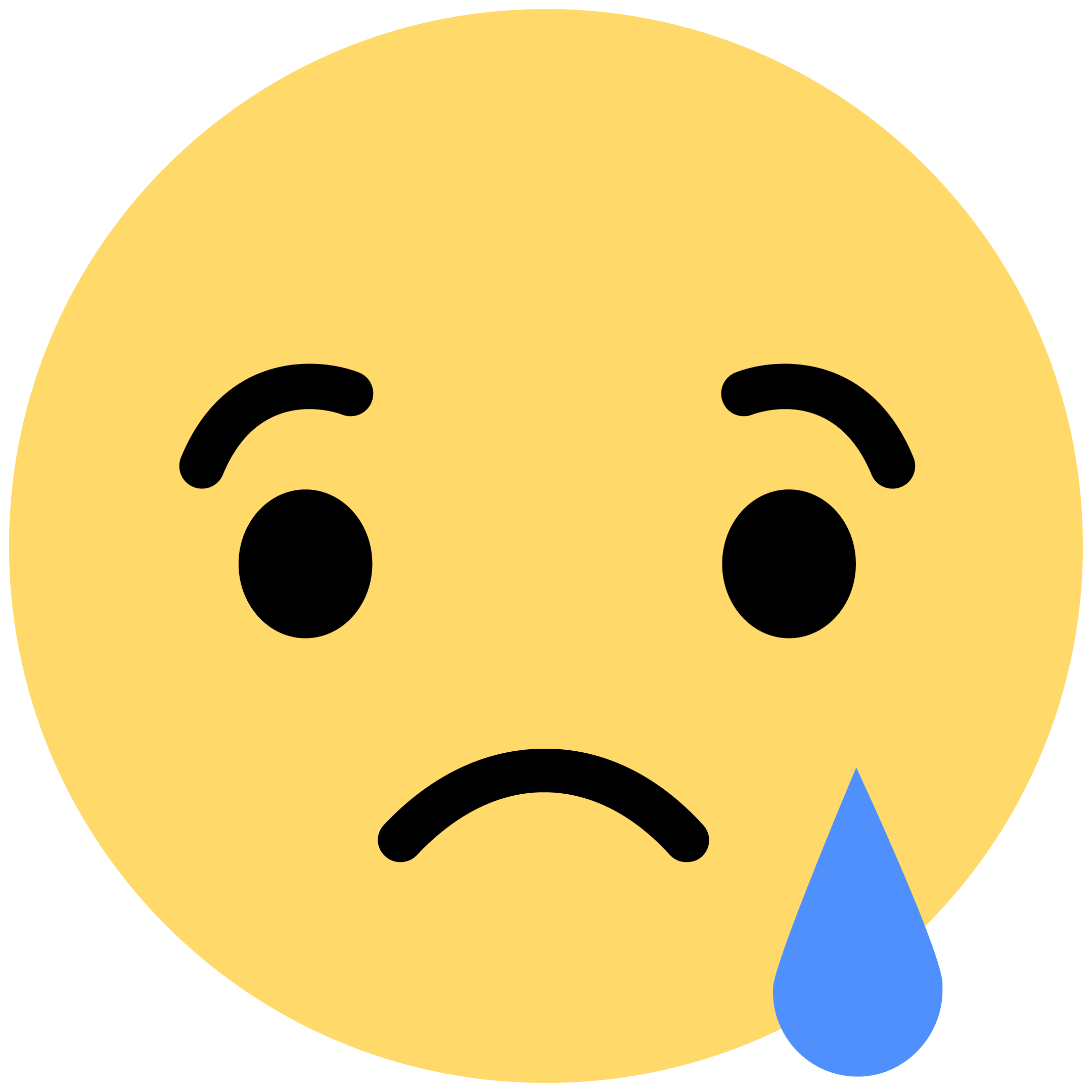 Emoticon Like Button Sadness Facebook Emoji Icon