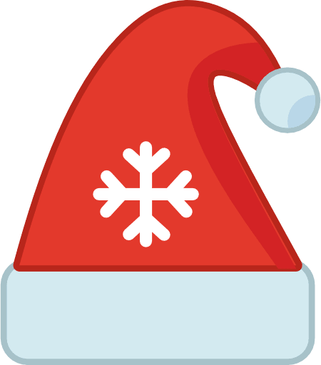 Christmas Santa Cap Color Icon