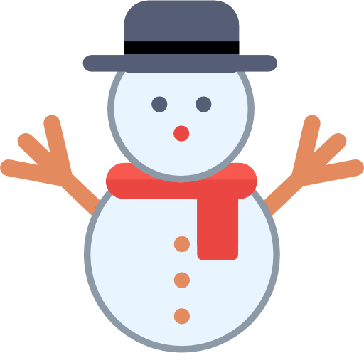 Christmas Snowman Color Icon