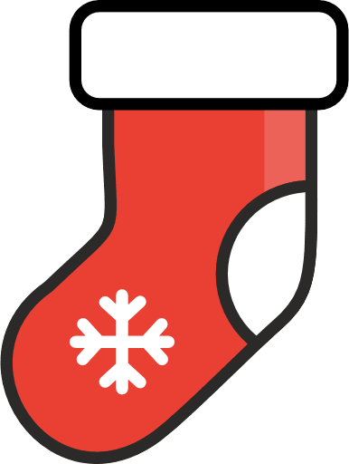 Christmas Socks Color Icon