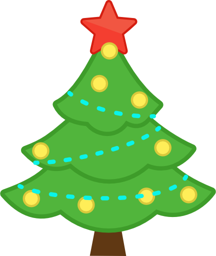 Christmas Tree Color Icon