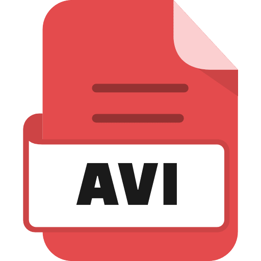 File Avi Color Red Icon