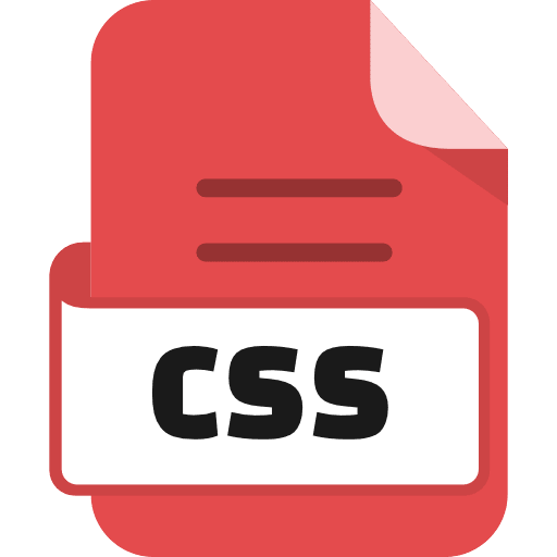 File Css Color Red Icon