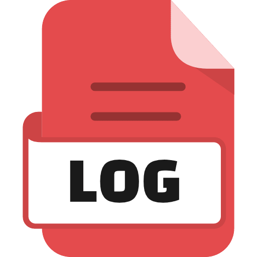 File Log Color Red Icon