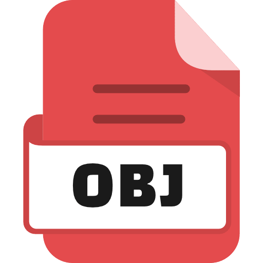 File Obj Color Red Icon