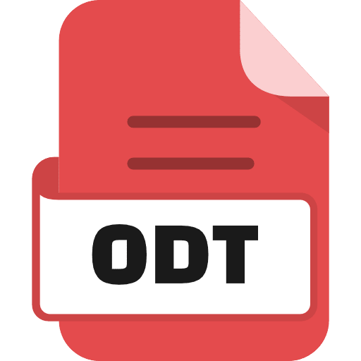 File Odt Color Red Icon