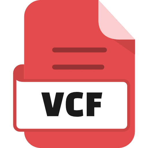 File Vcf Color Red Icon