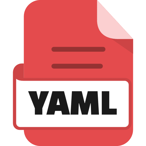 File Yaml Color Red Icon