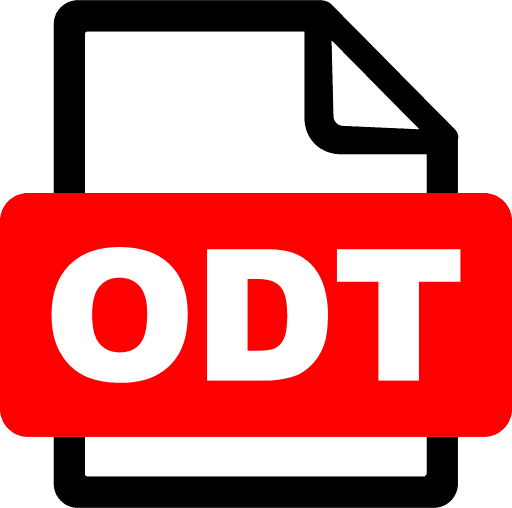 Odt File Format Icon