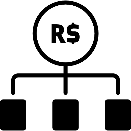 Brazil Real Money Allocation Icon