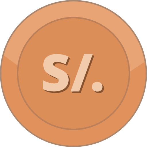 Bronze Coin Peruvian Sol Icon