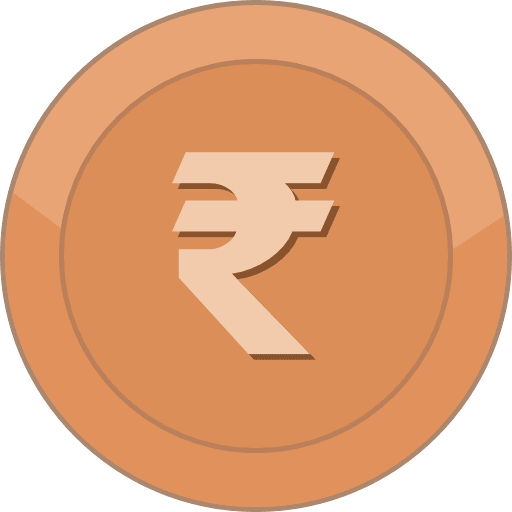 Bronze Coin Rupee Icon