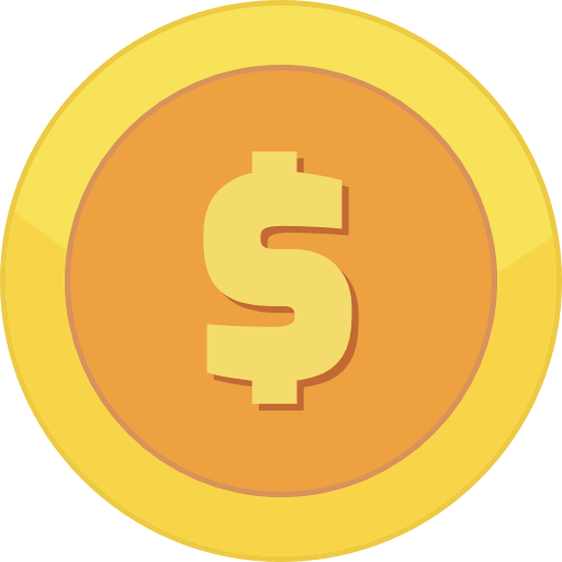 Gold Coin Dollar Icon