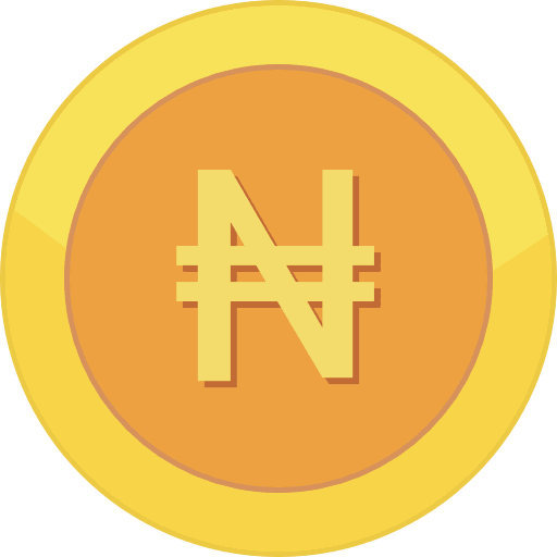 Gold Coin Nigeria Naira Icon