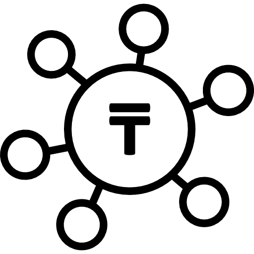 Kazakhstani Tenge Distribute Money Icon