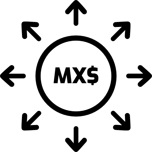 Mexican Peso Investment Diversification Icon