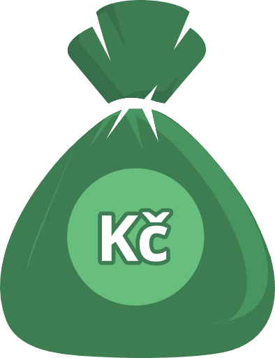 Money Bag Czech Koruna Color Icon