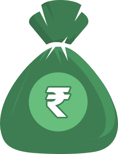 Money Bag Rupee Color Icon