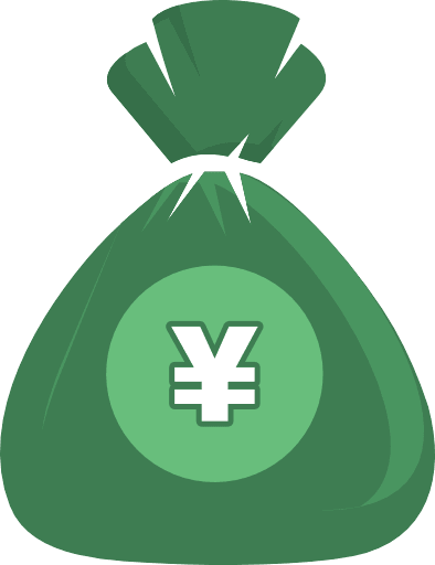 Money Bag Yen Color Icon