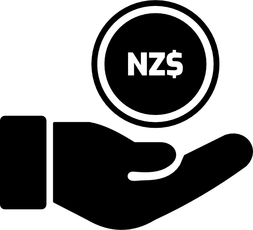 Money Receiving New Zealand Dollar Icon