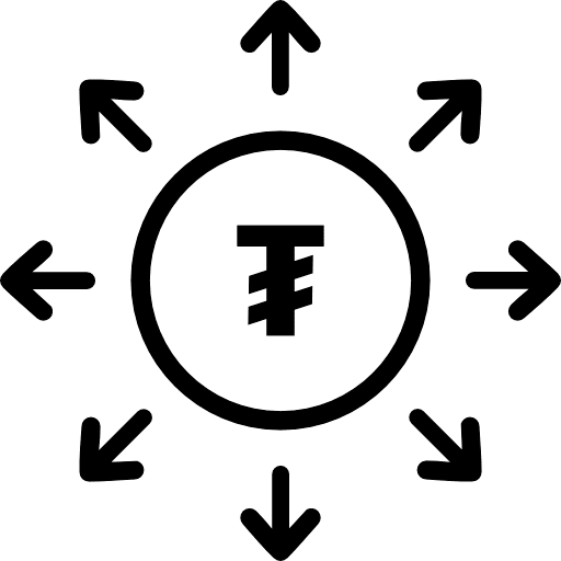 Mongolian Tugrik Investment Diversification Icon