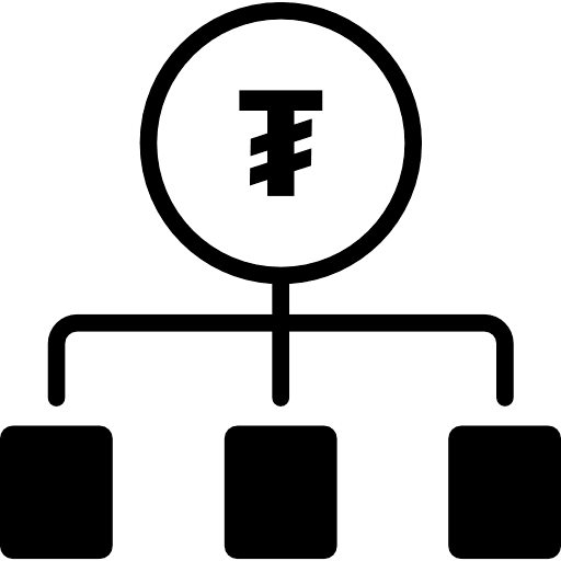 Mongolian Tugrik Money Allocation Icon