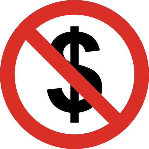 No Dollar Icon