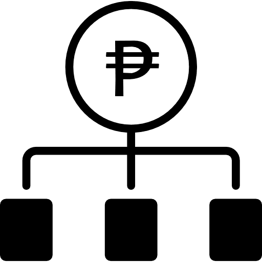 Philippine Peso Money Allocation Icon