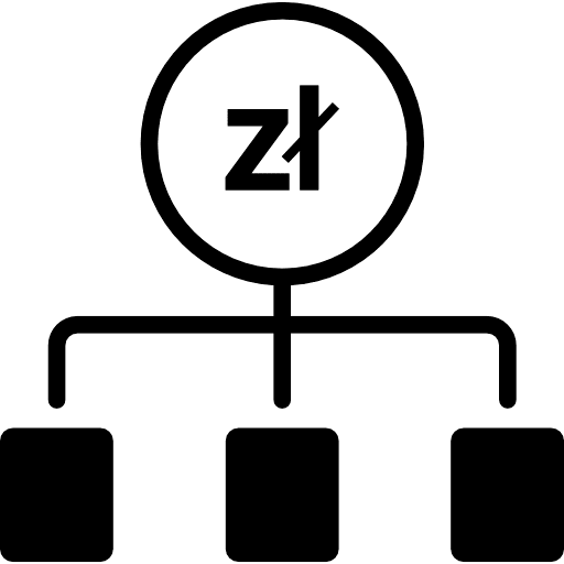 Poland Zloty Money Allocation Icon