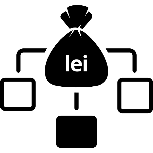 Romanian Leu Income Distribution Icon