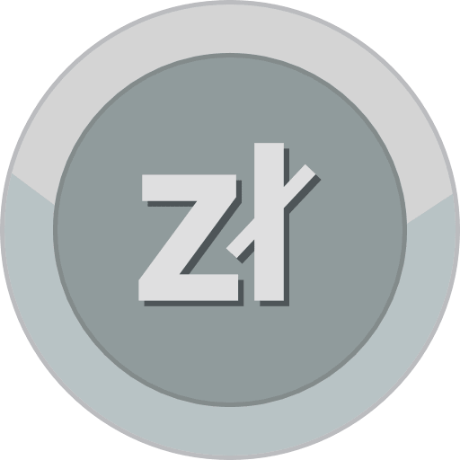 Silver Coin Poland Zloty Icon