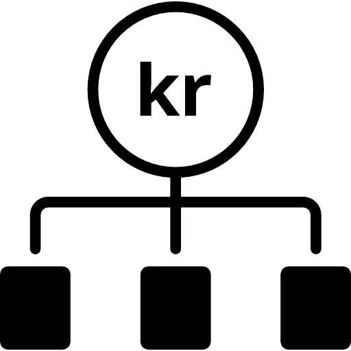 Swedish Krona Money Allocation Icon