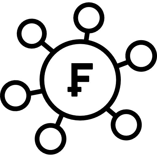 Swiss Franc Distribute Money Icon