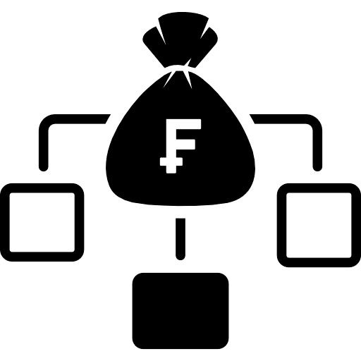 Swiss Franc Income Distribution Icon