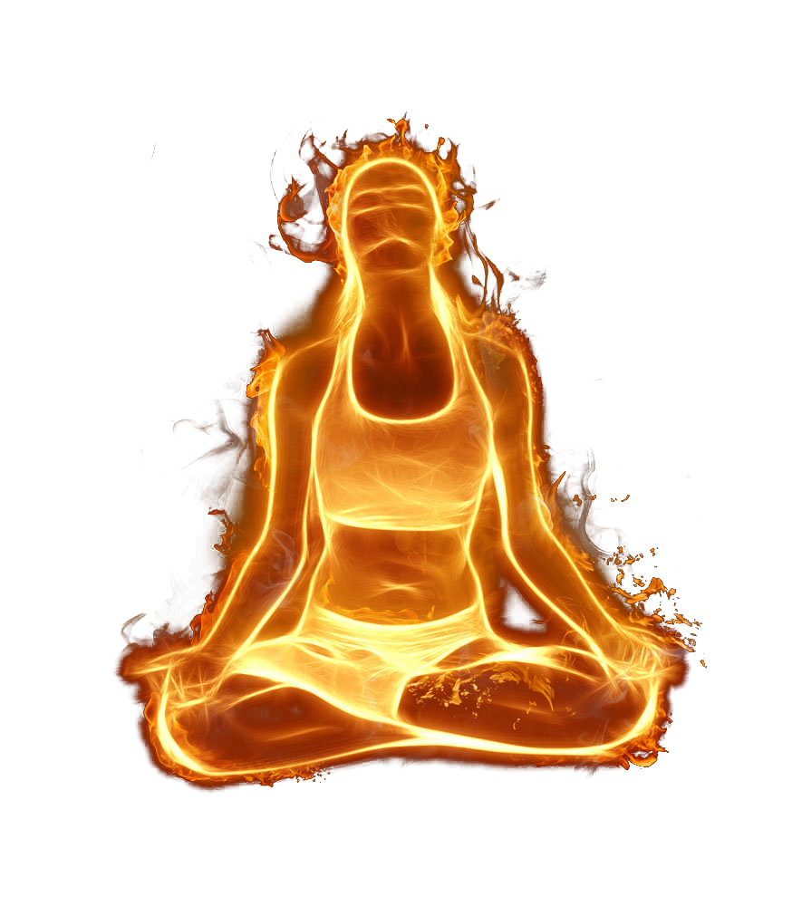 Fire Yoga Icon PNG Free Photo Icon