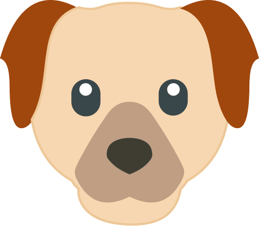 Dog Face Color Icon