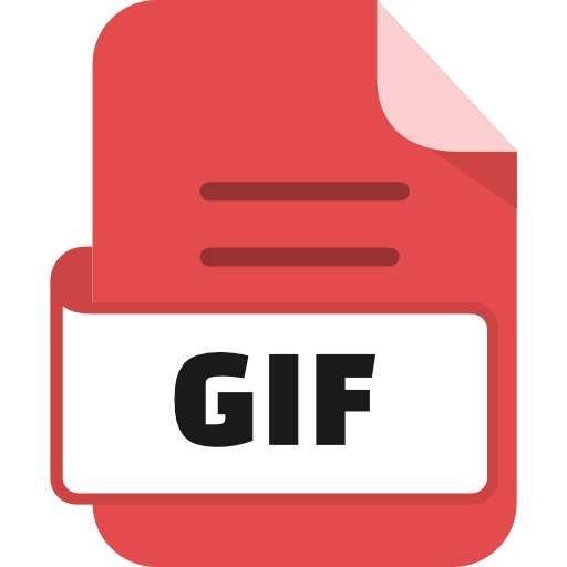 File Gif Color Red Icon