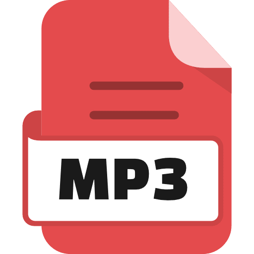 File Mp3 Color Red Icon