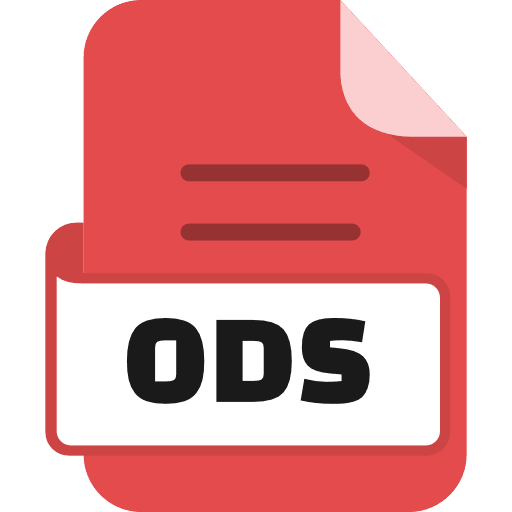 File Ods Color Red Icon