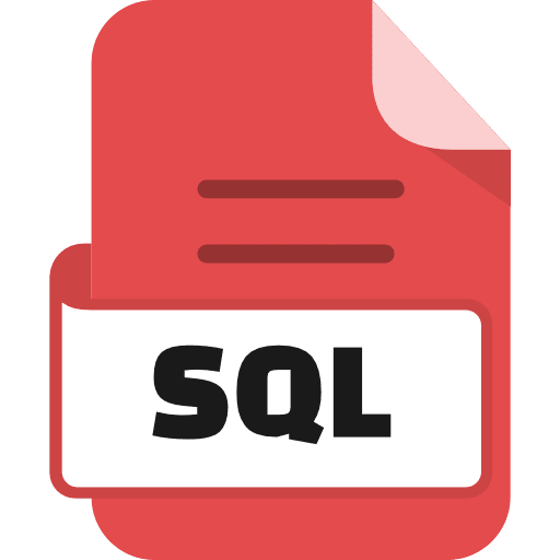 File Sql Color Red Icon