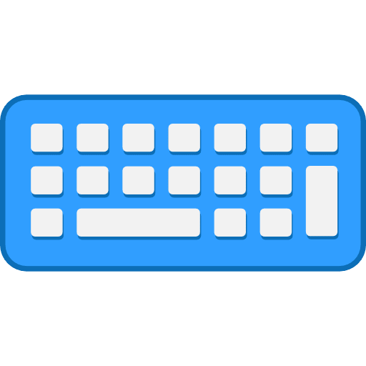 Computer Keyboard Wireless Color Icon