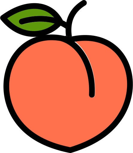 Peach Fruit Icon