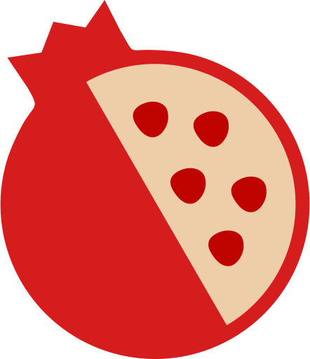 Pomegranate Fruit Icon