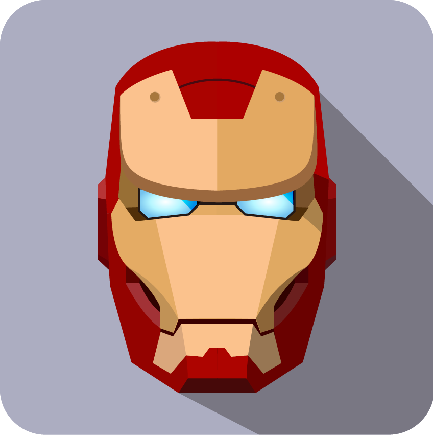 Superhero Phone Avatar Iron Icon- Man Cartoon Icon