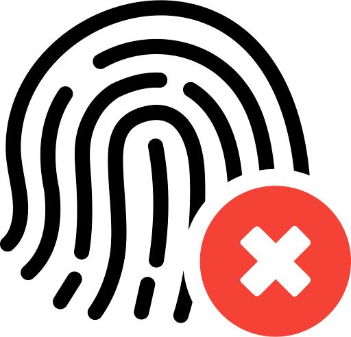 Biometric Denied Icon